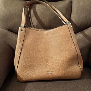 Kate Spade Lena Tan Leather Shoulder Bag